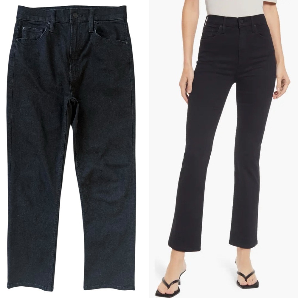 Mother Denim High Waisted Rider Ankle Black Zipper Fly Jeans Size 27